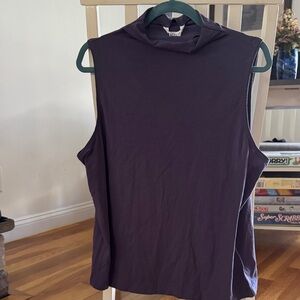 Athleta Sleeveless Dark Purple Tank Top